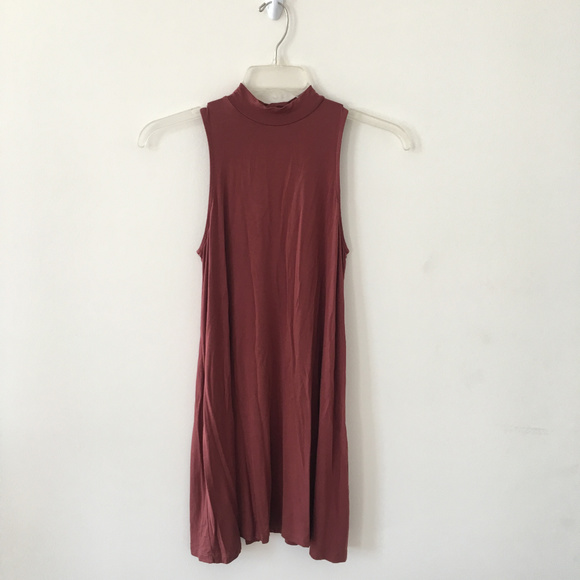 SILENCE + NOISE Mock-Neck Mini Swing Dress - Picture 2 of 5